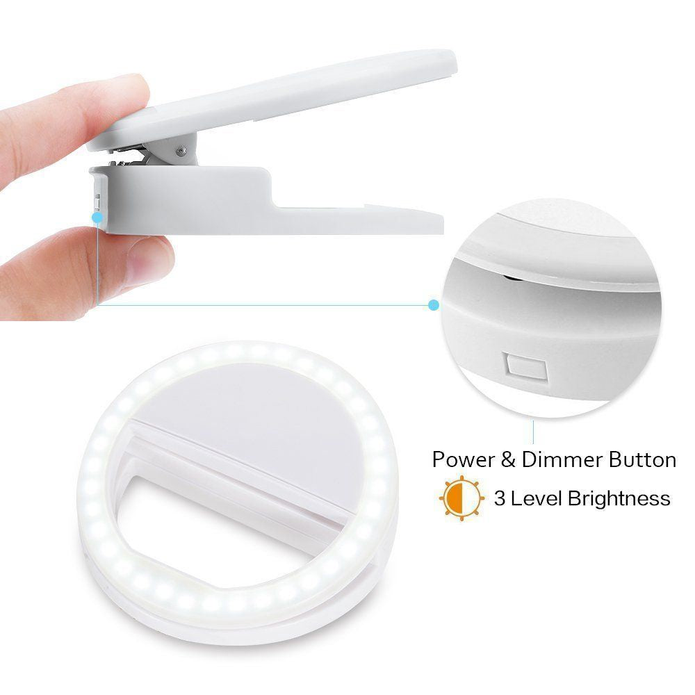 Portable Selfie Ring Clip On for Mobile Phone-Everyone's Marketplace