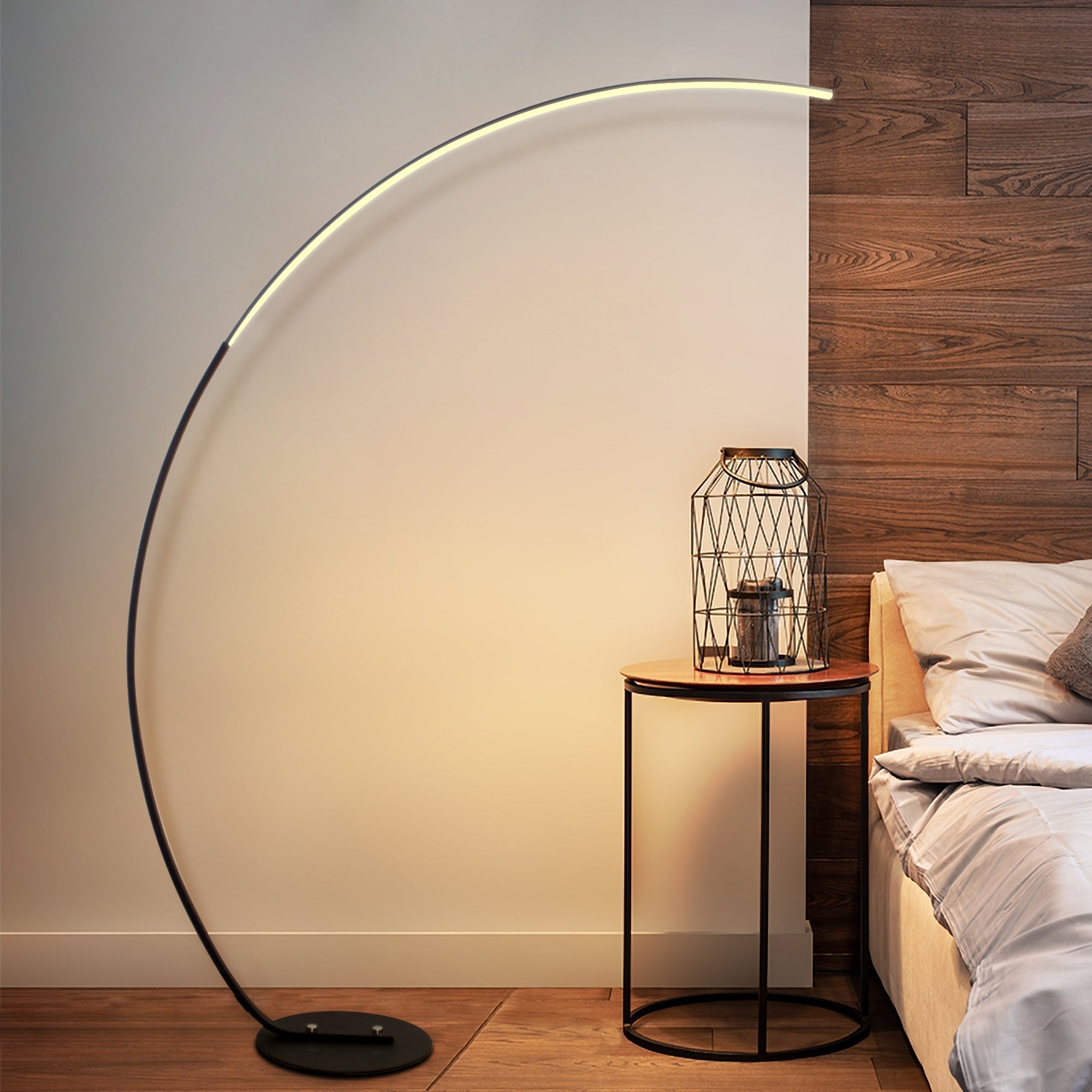 RGBW Modern Curve Floor Lamp | New Version-Everyone's Marketplace
