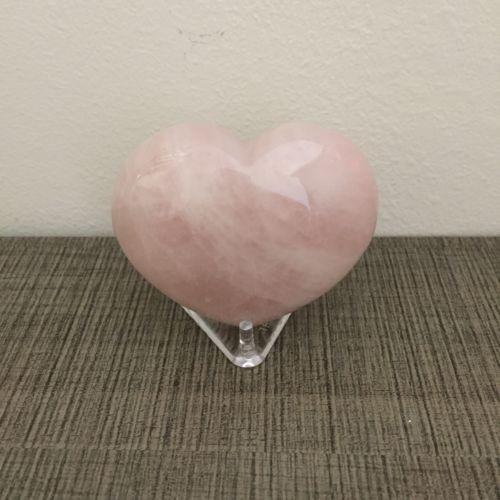 Rose Quartz Heart Stone-Everyone's Marketplace