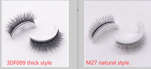 Reusable 3D Mink Lashes Natural False Eyelashes Self Adhesive Fake-Everyone's Marketplace