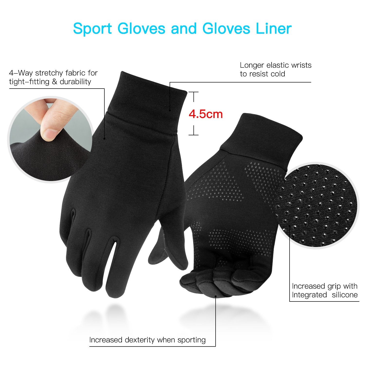 Lightweight Running Gloves-Everyone's Marketplace