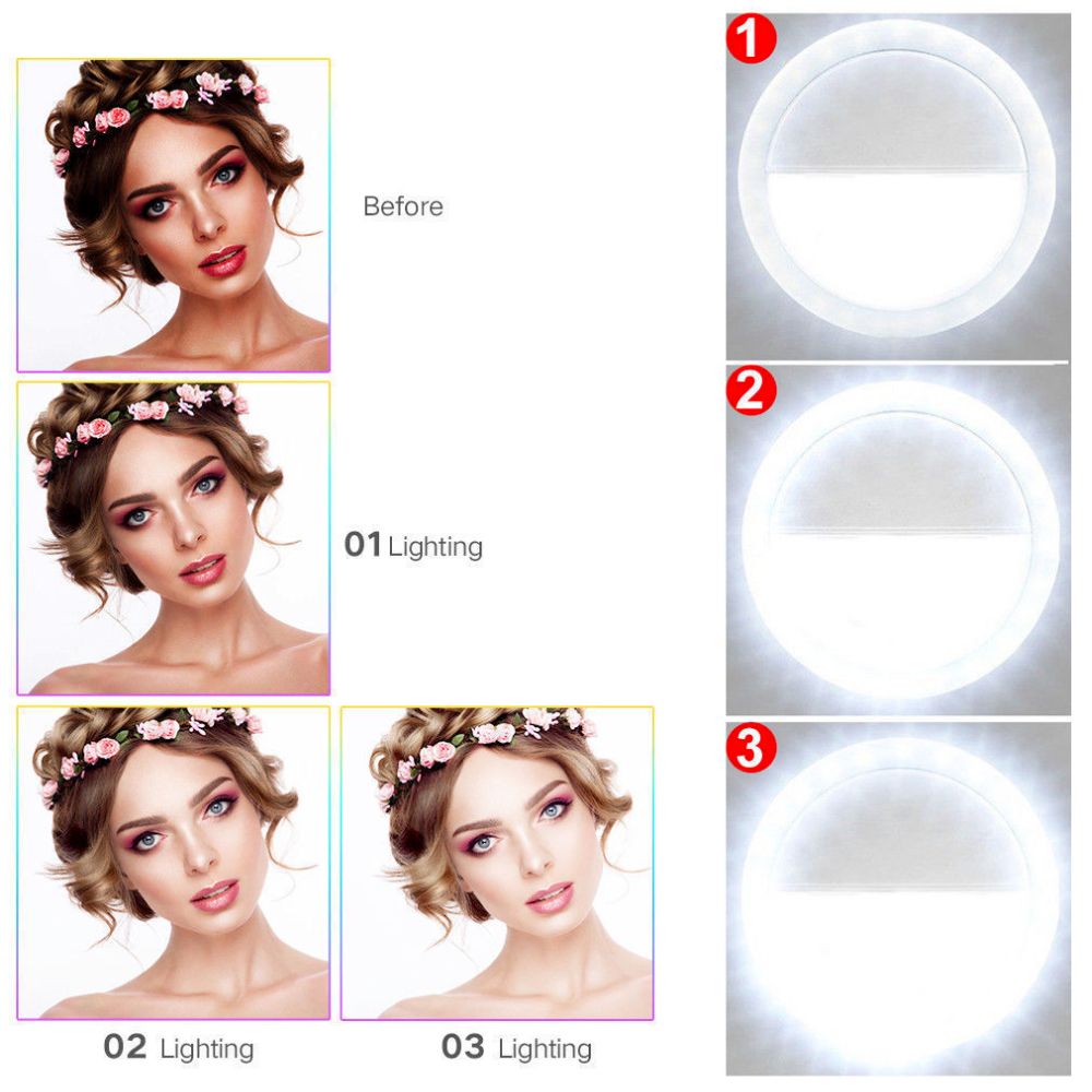 Portable Selfie Ring Clip On for Mobile Phone-Everyone's Marketplace