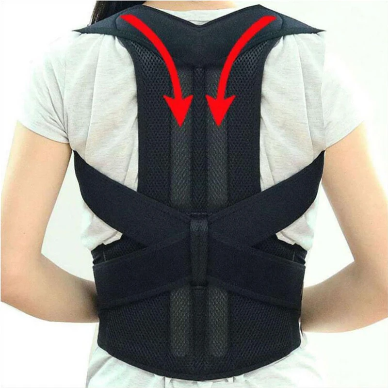 Adjustable Posture Corrector Low Back Support Shoulder Brace Belt For-Everyone's Marketplace
