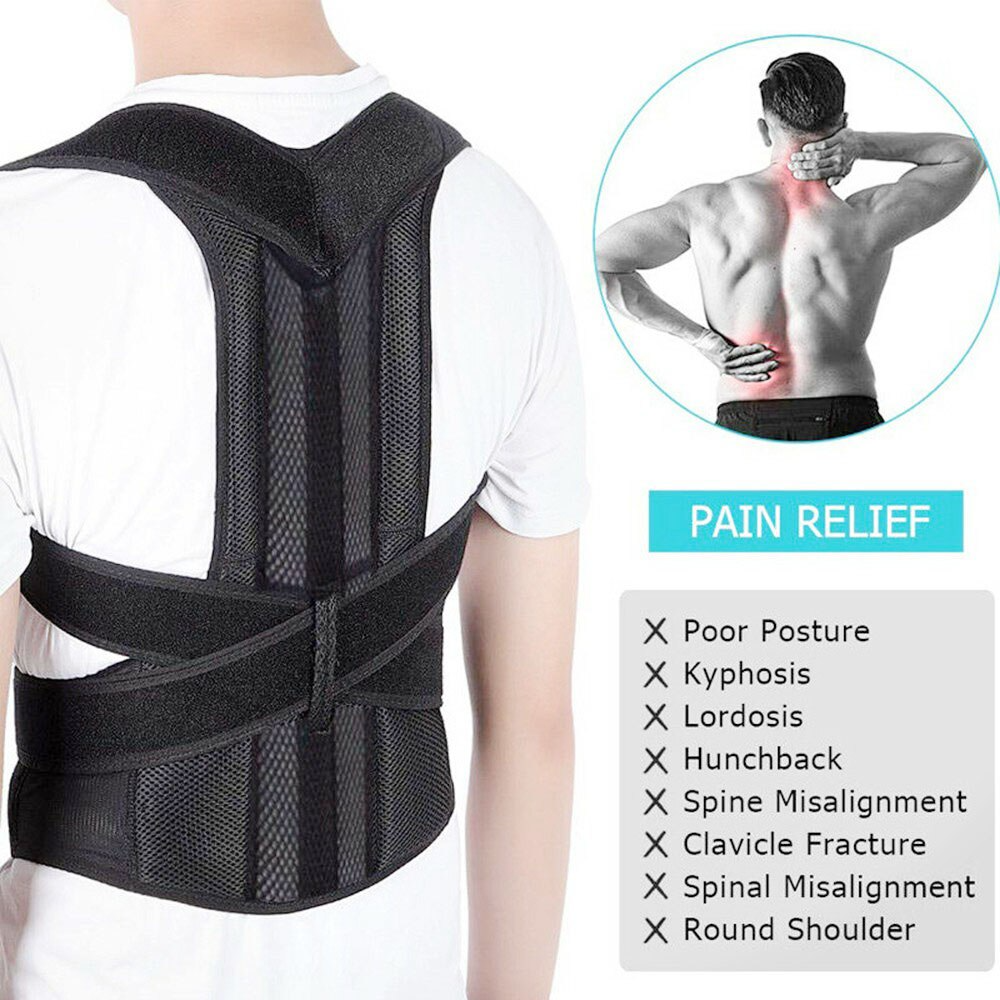 Adjustable Posture Corrector Low Back Support Shoulder Brace Belt For-Everyone's Marketplace