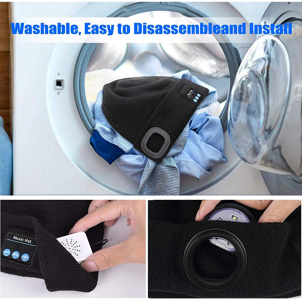 Wireless Bluetooth LED Hat with Music Speakers Light Winter Gift-Everyone's Marketplace