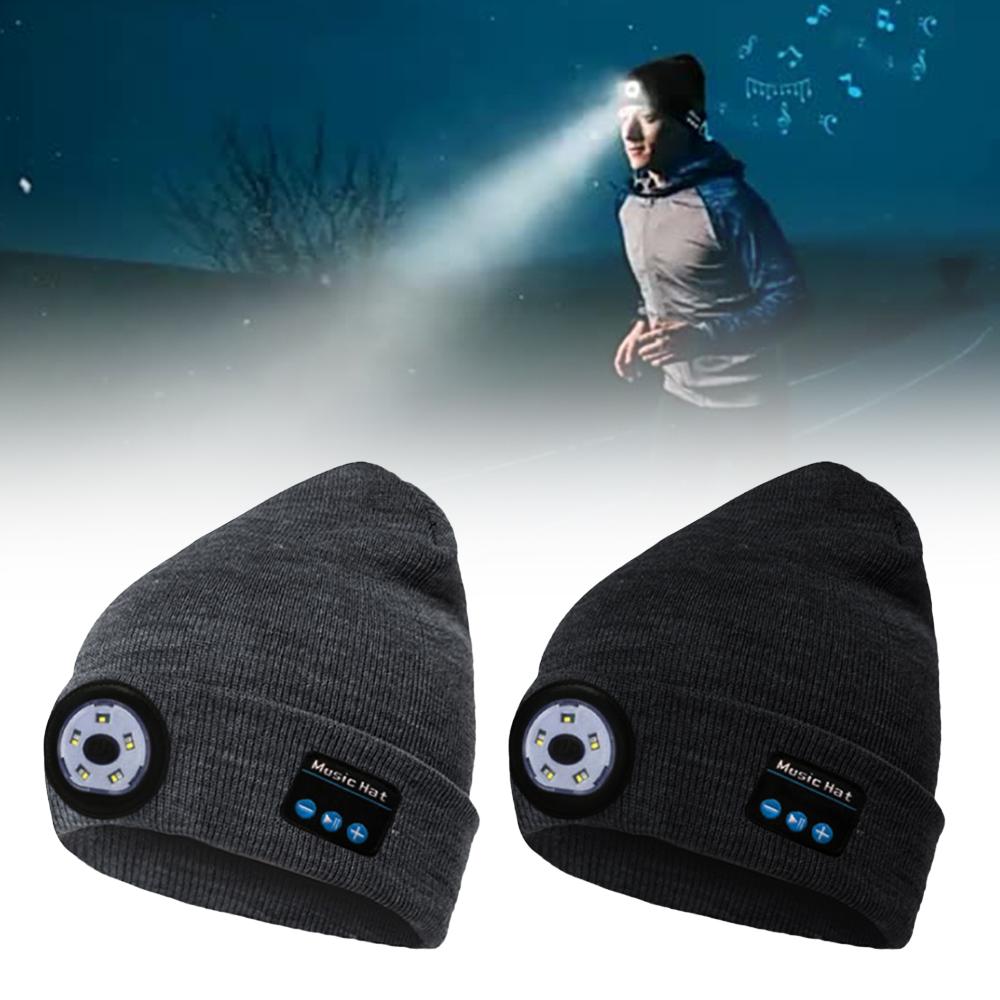 Wireless Bluetooth LED Hat with Music Speakers Light Winter Gift-Everyone's Marketplace