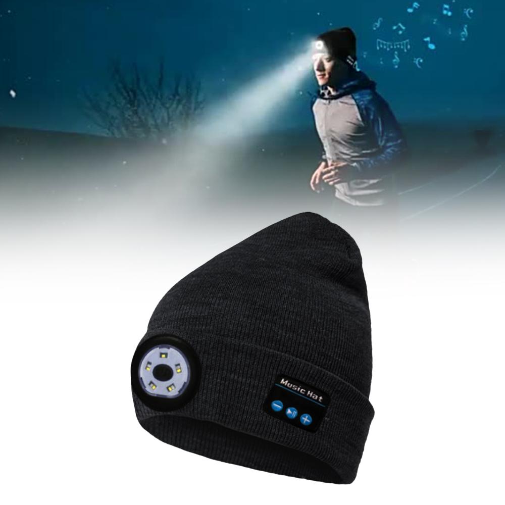 Wireless Bluetooth LED Hat with Music Speakers Light Winter Gift-Everyone's Marketplace