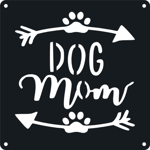 Dog Mom - Metal Wall Art-Everyone's Marketplace