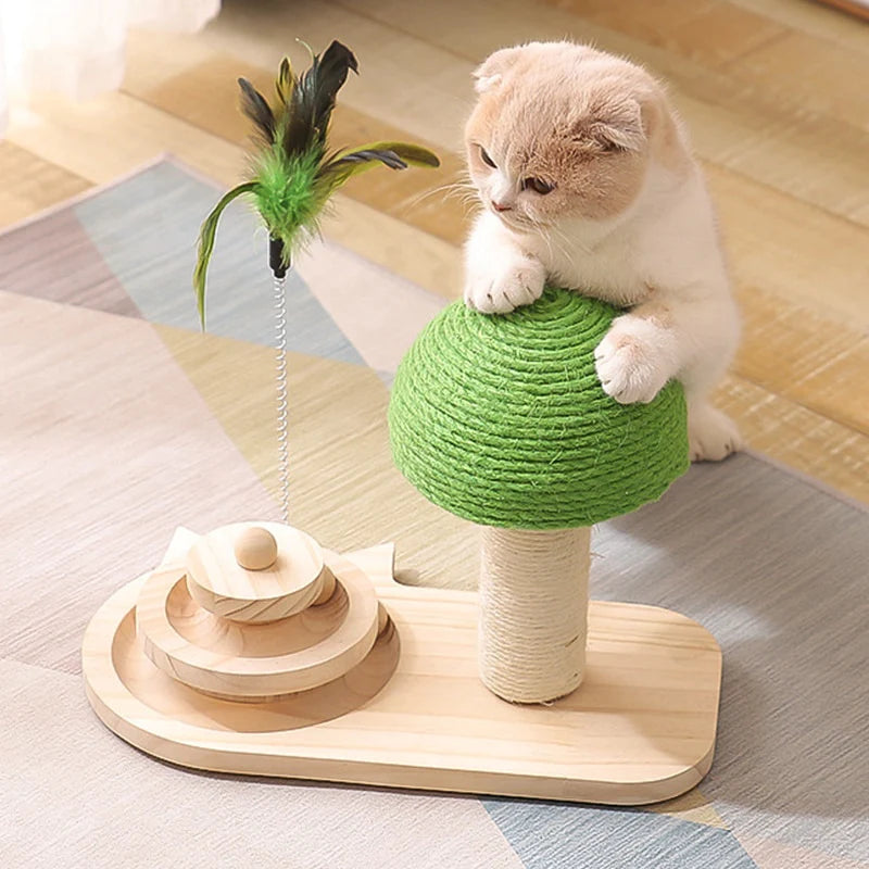 Pet Tree Scratching Post with Toy-Everyone's Marketplace