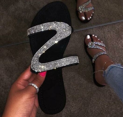 2021 Bling Bling Slides Women's Slippers for Summer Beach-Everyone's Marketplace