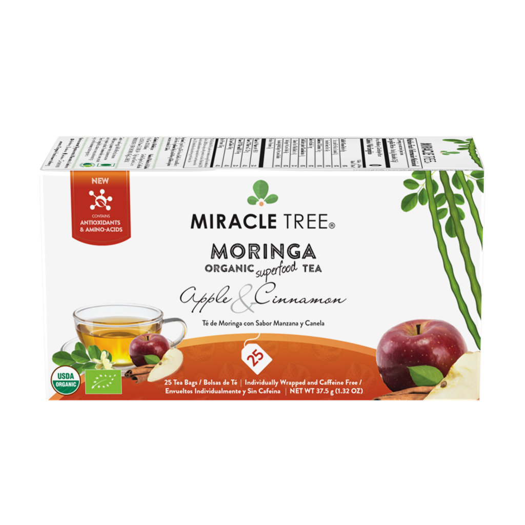 Miracle Tree's Organic Moringa Tea, Apple & Cinnamon-Everyone's Marketplace