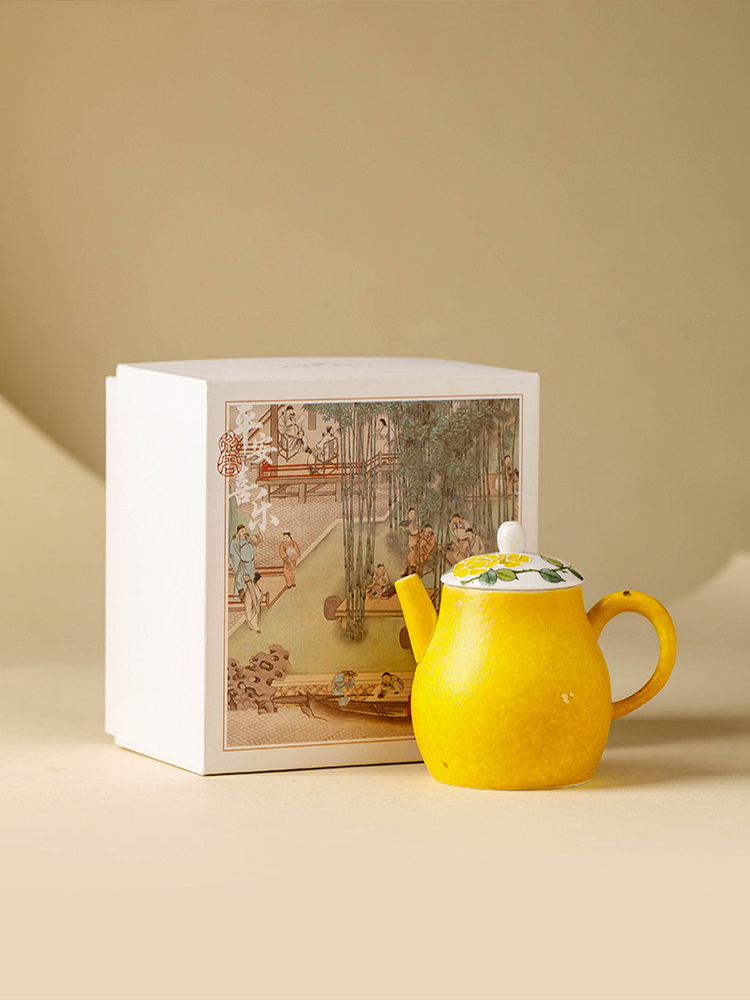 Imperial Blossom Hand-Painted Porcelain Teapot – Heritage Series-Everyone's Marketplace