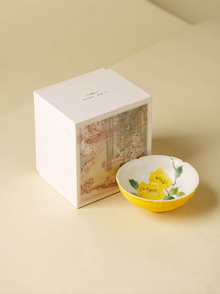 Imperial Blossom Hand-Painted Porcelain Tea Cup – Heritage Series-Everyone's Marketplace