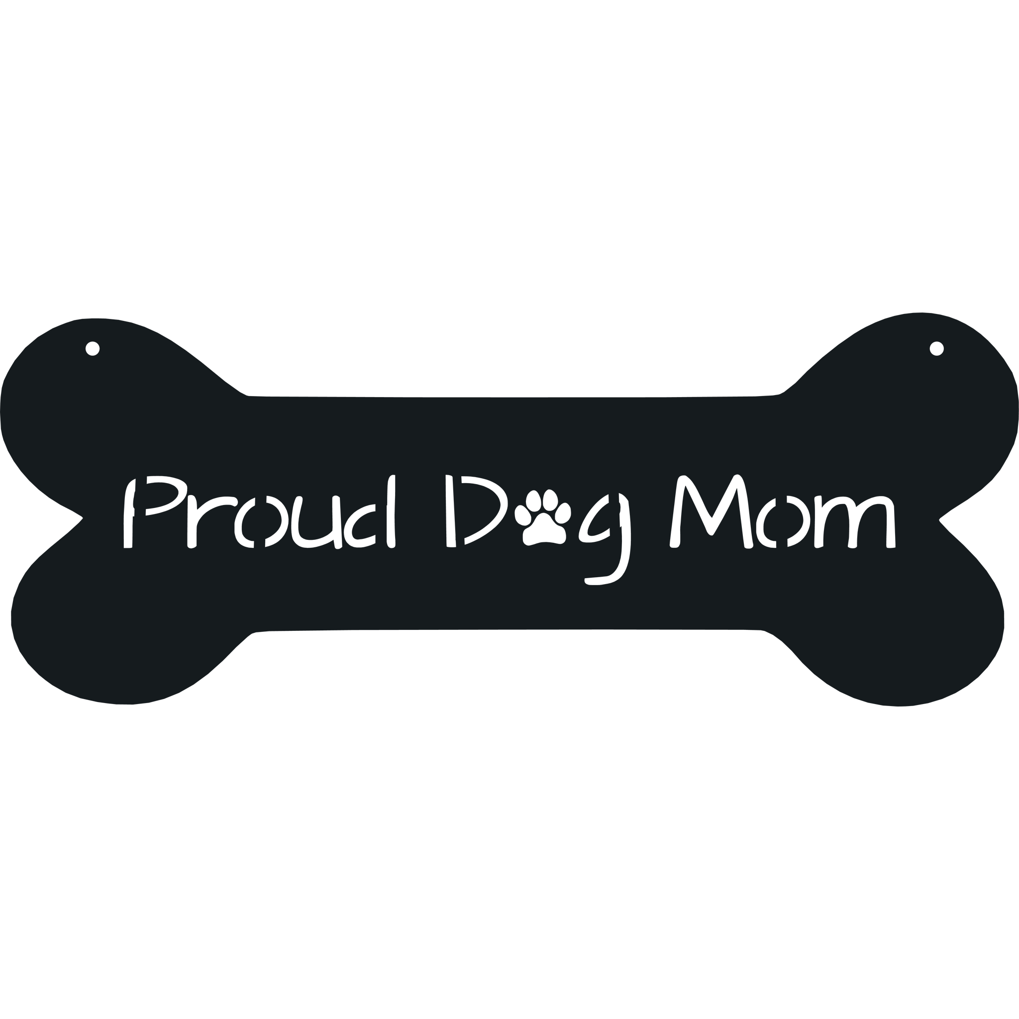Proud Dog Mom - Metal Wall Art-Everyone's Marketplace