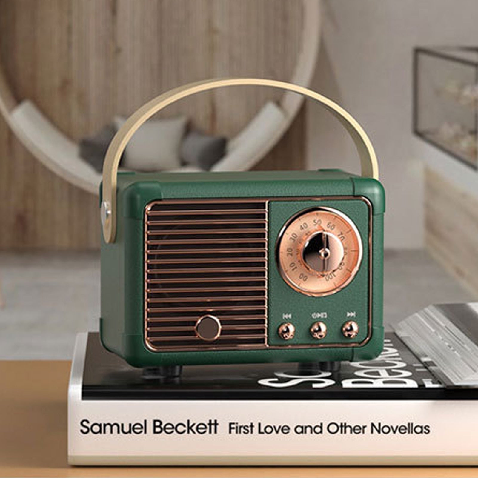 Bluetooth Compact Retro Speakers with Radio-Everyone's Marketplace