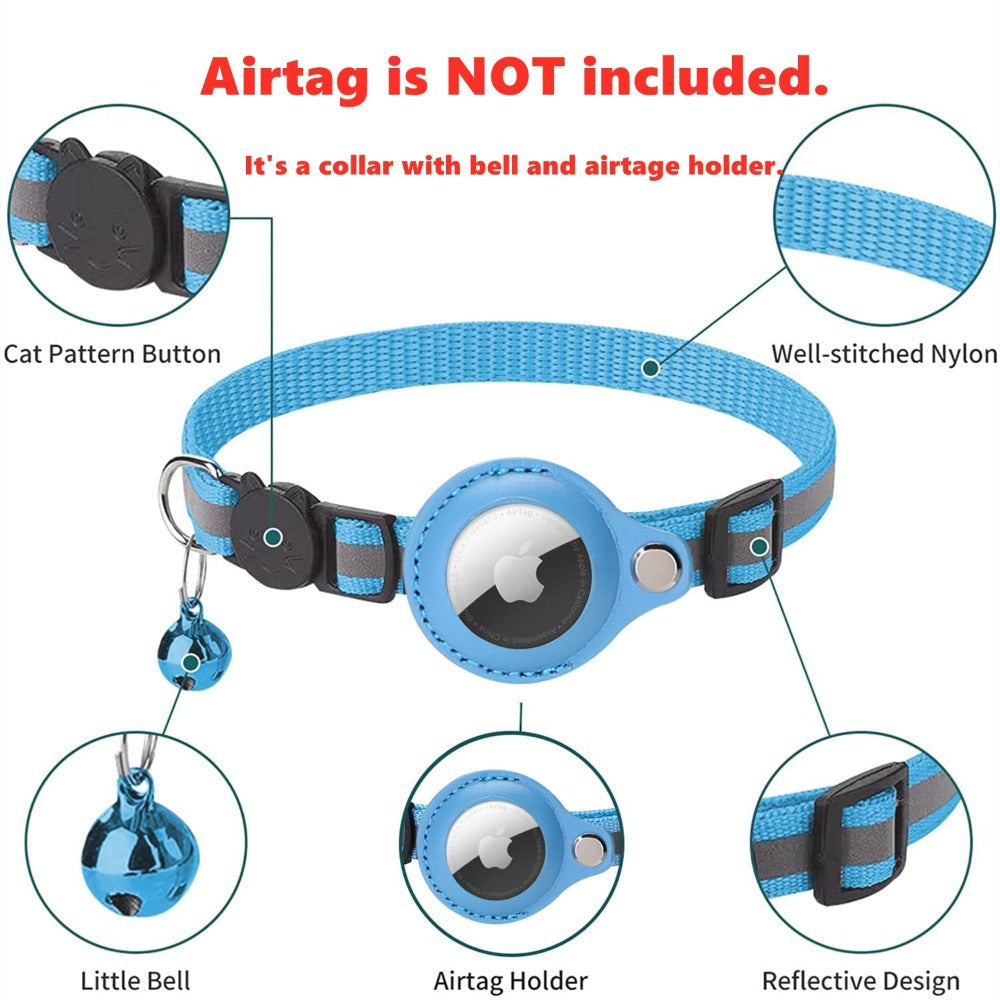 Reflective Airtag Case Collar for Cats and Dogs-Everyone's Marketplace