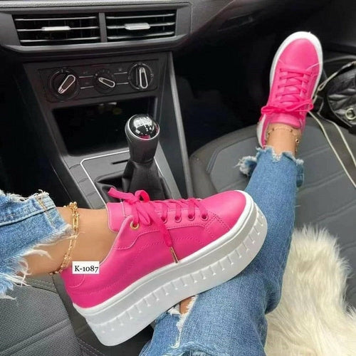 Casual Platform Women's Shoes Flat Womens Sneakers-Everyone's Marketplace