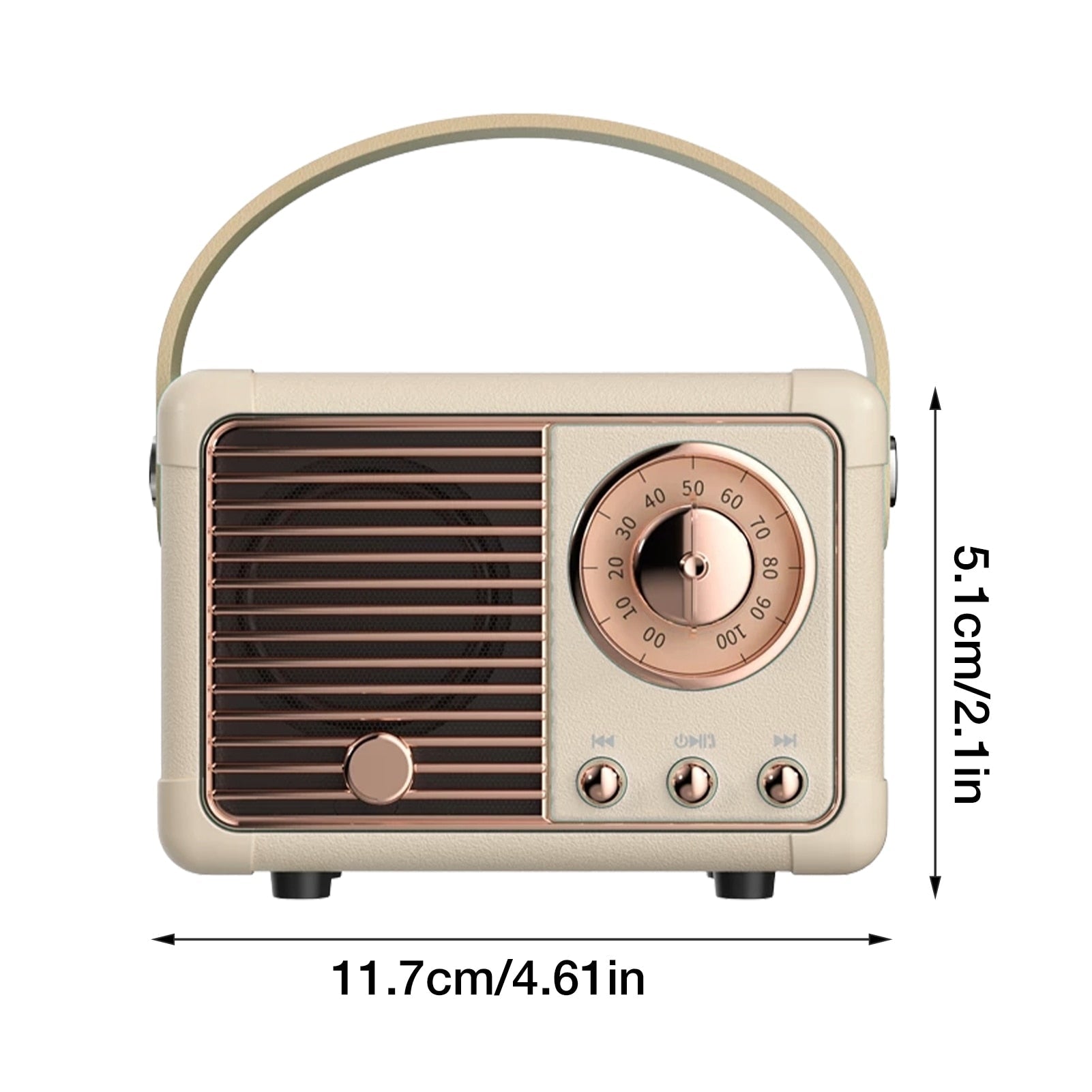 Bluetooth Compact Retro Speakers with Radio-Everyone's Marketplace
