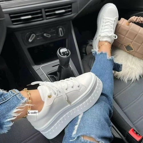 Casual Platform Women's Shoes Flat Womens Sneakers-Everyone's Marketplace