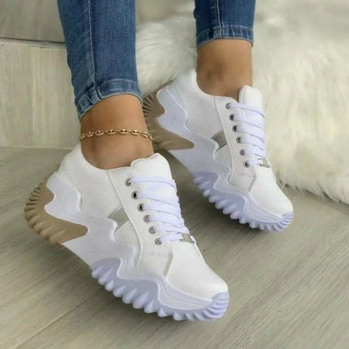 Summer Women's Sneakers Thick Bottom Canvas Casual Shoes-Everyone's Marketplace