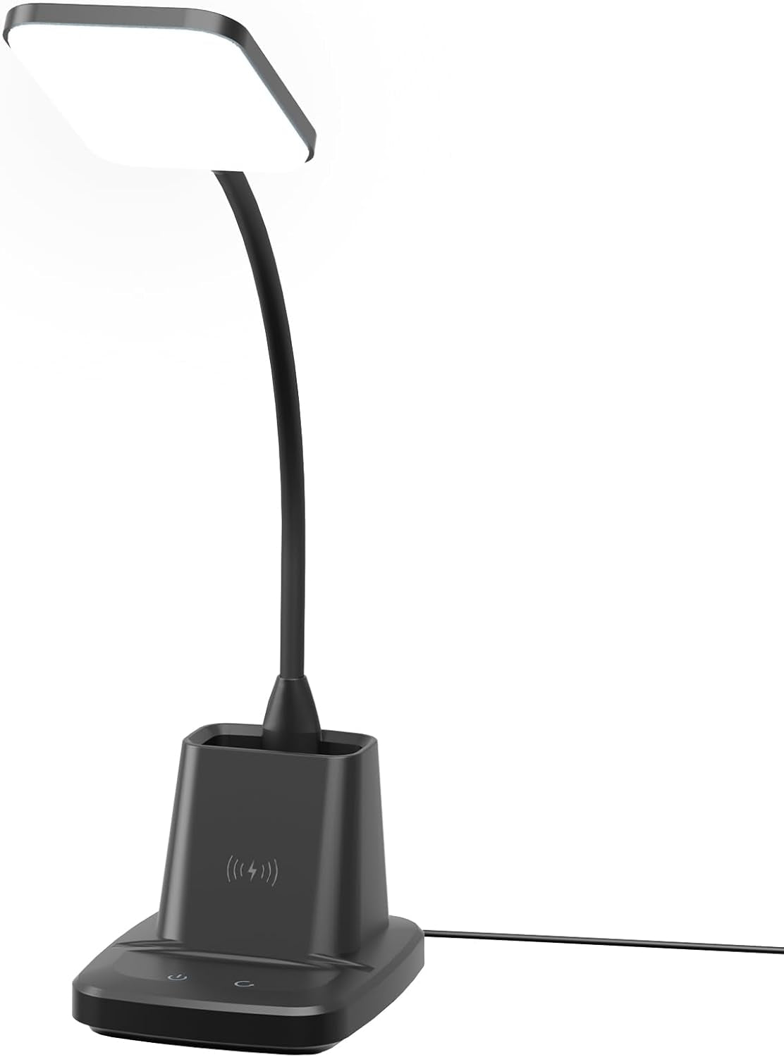 LED Desk Lamp With Wireless Charger Black For Home Office-Everyone's Marketplace
