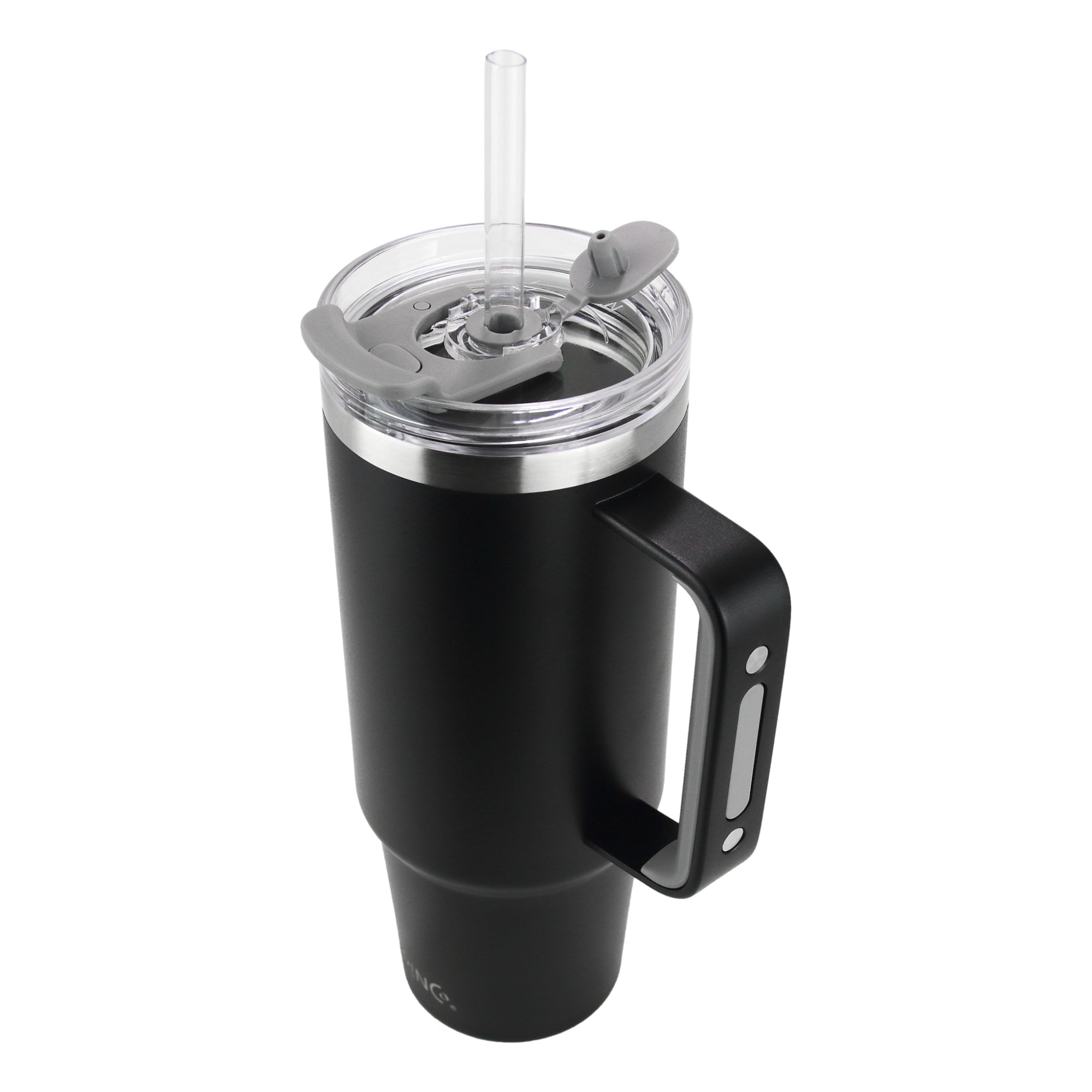 Drinco 40oz BugSur Tumbler with Handle (Black)-USA Flag-Everyone's Marketplace