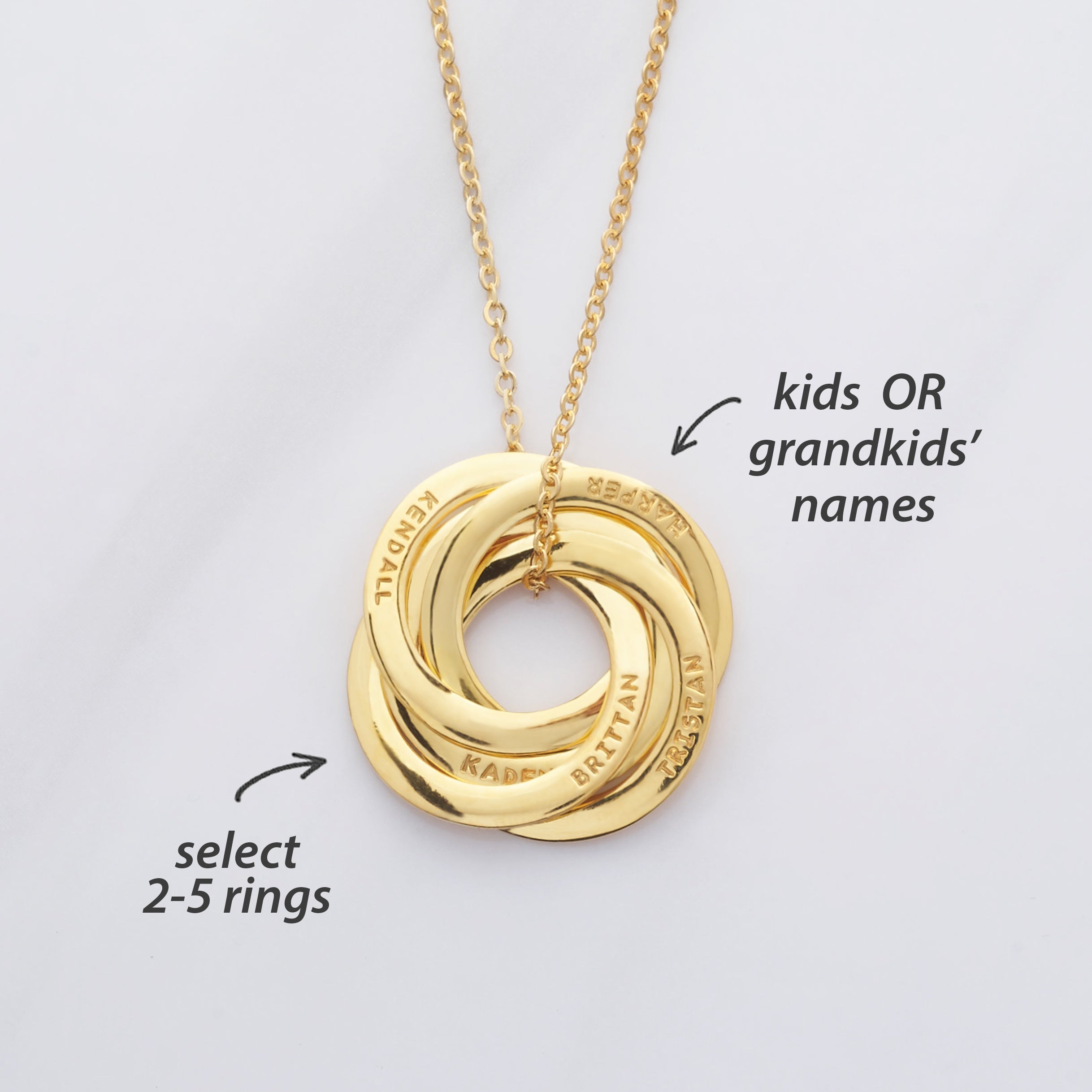 Children Name Necklace, Personalized Grandma Gift, Family Necklace-Everyone's Marketplace