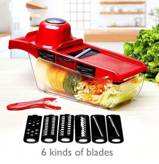 Stainless Steel 6 Blades Vegetable Slicer-Everyone's Marketplace