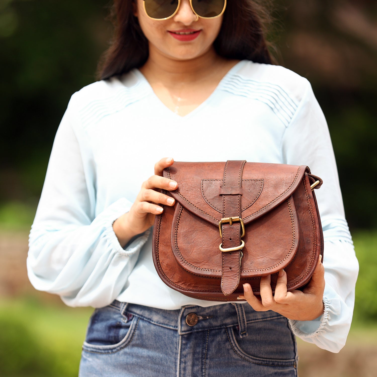 Genuine Leather Small Crossbody Purses Satchel for Ladies Handbags-Everyone's Marketplace