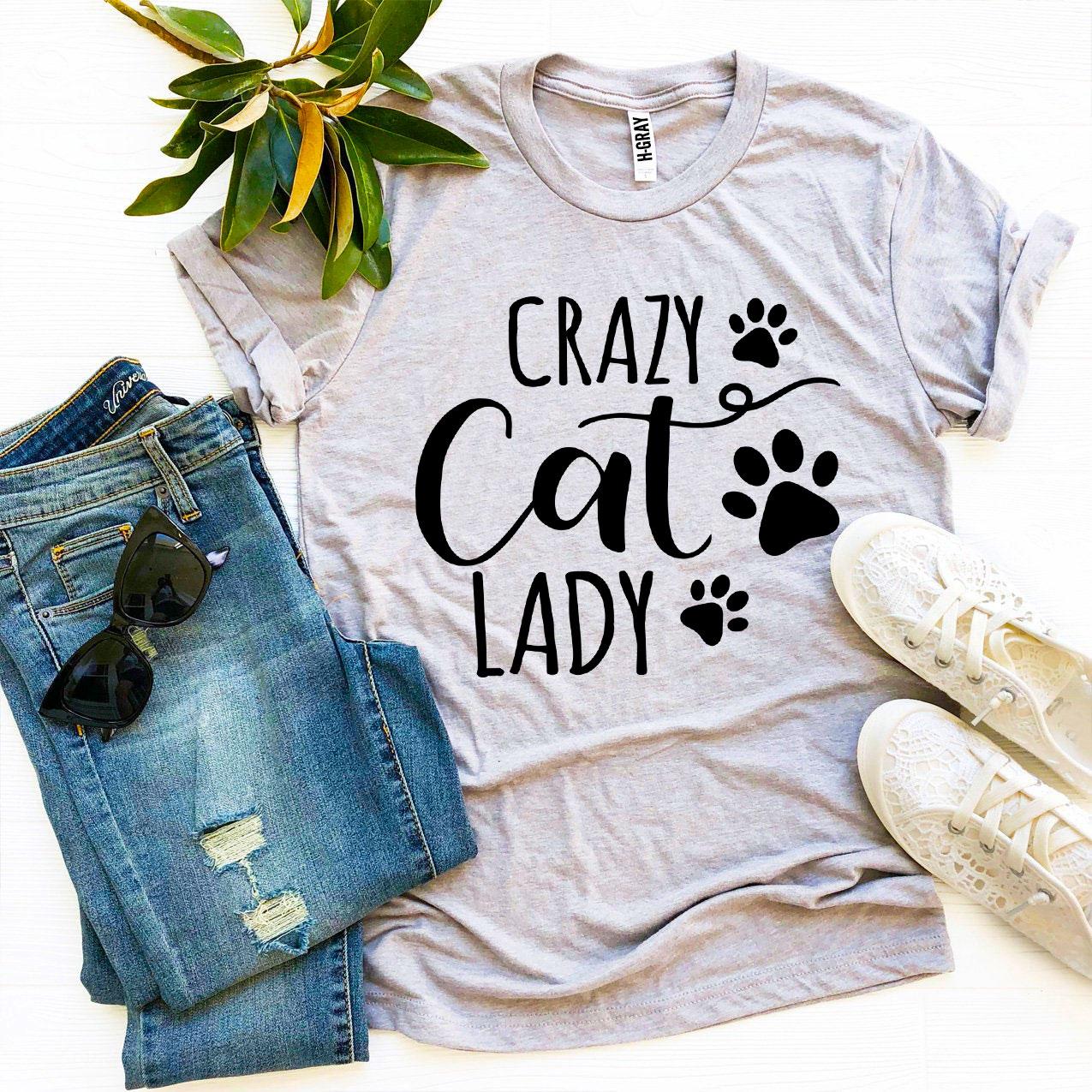 Crazy Cat Lady T-shirt-Everyone's Marketplace