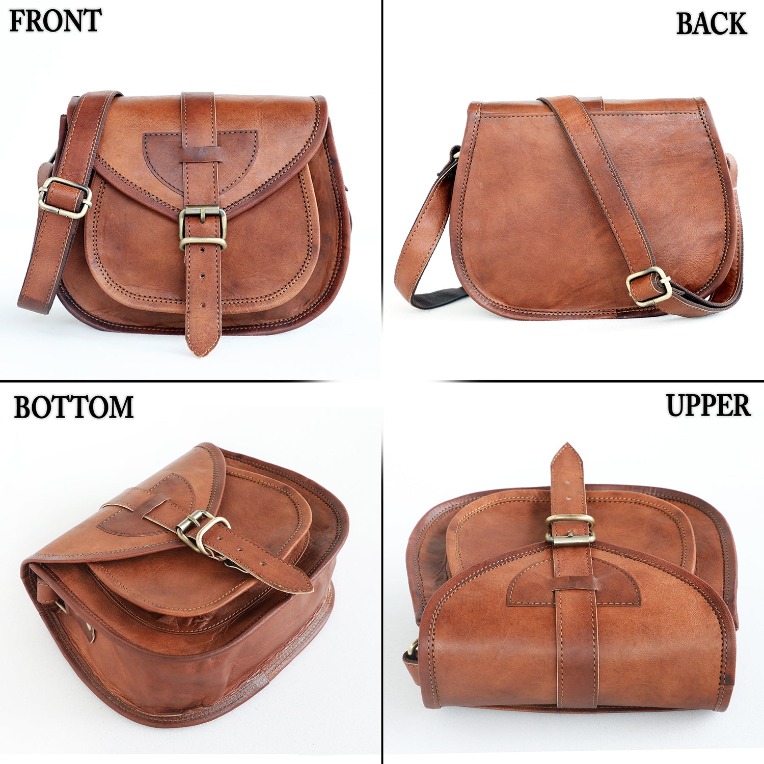 Genuine Leather Small Crossbody Purses Satchel for Ladies Handbags-Everyone's Marketplace