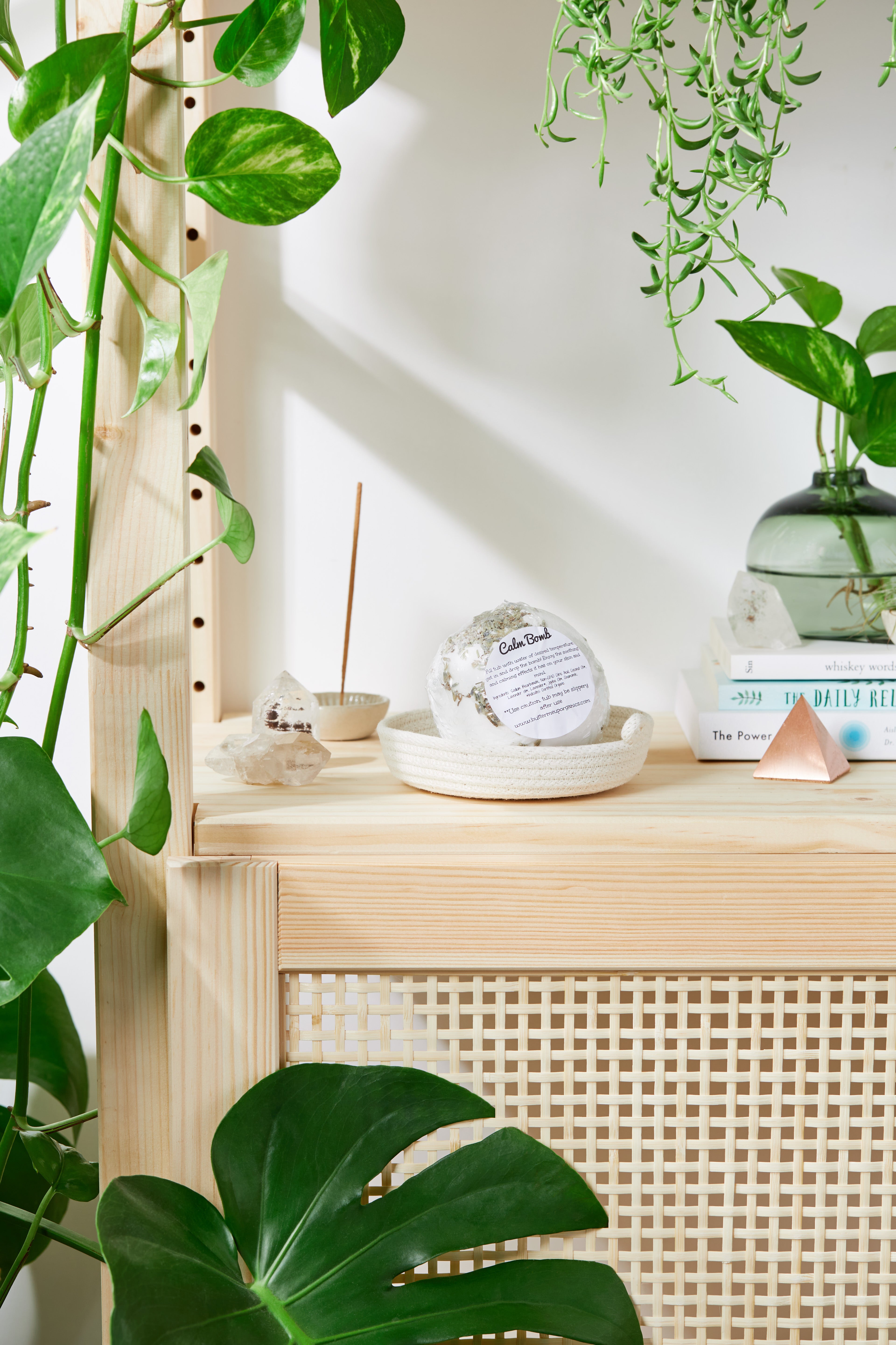 Organic Bath Bomb Calm Bomb- TWO SIZES lavender-Everyone's Marketplace