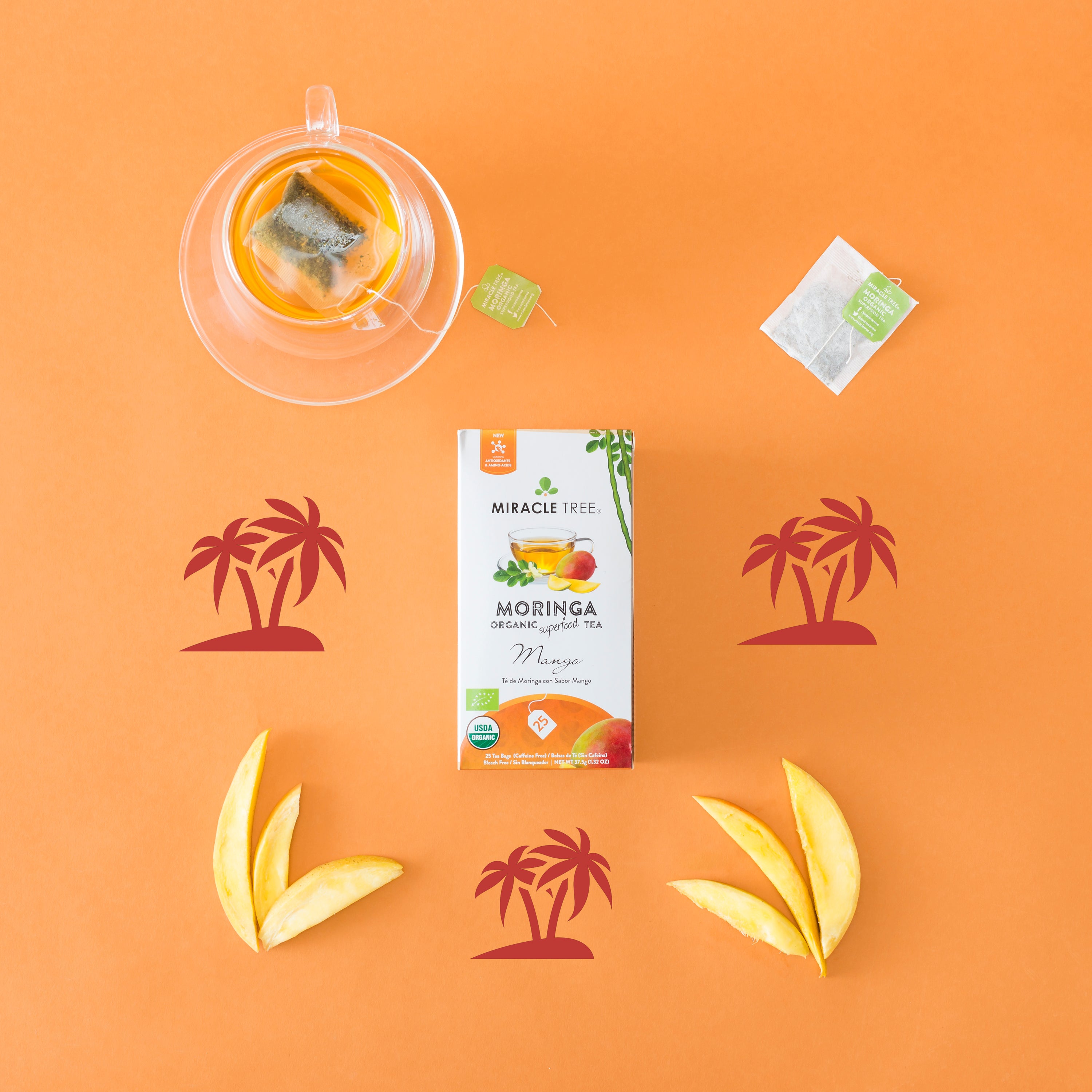 Miracle Tree's Organic Moringa Tea, Mango-Everyone's Marketplace