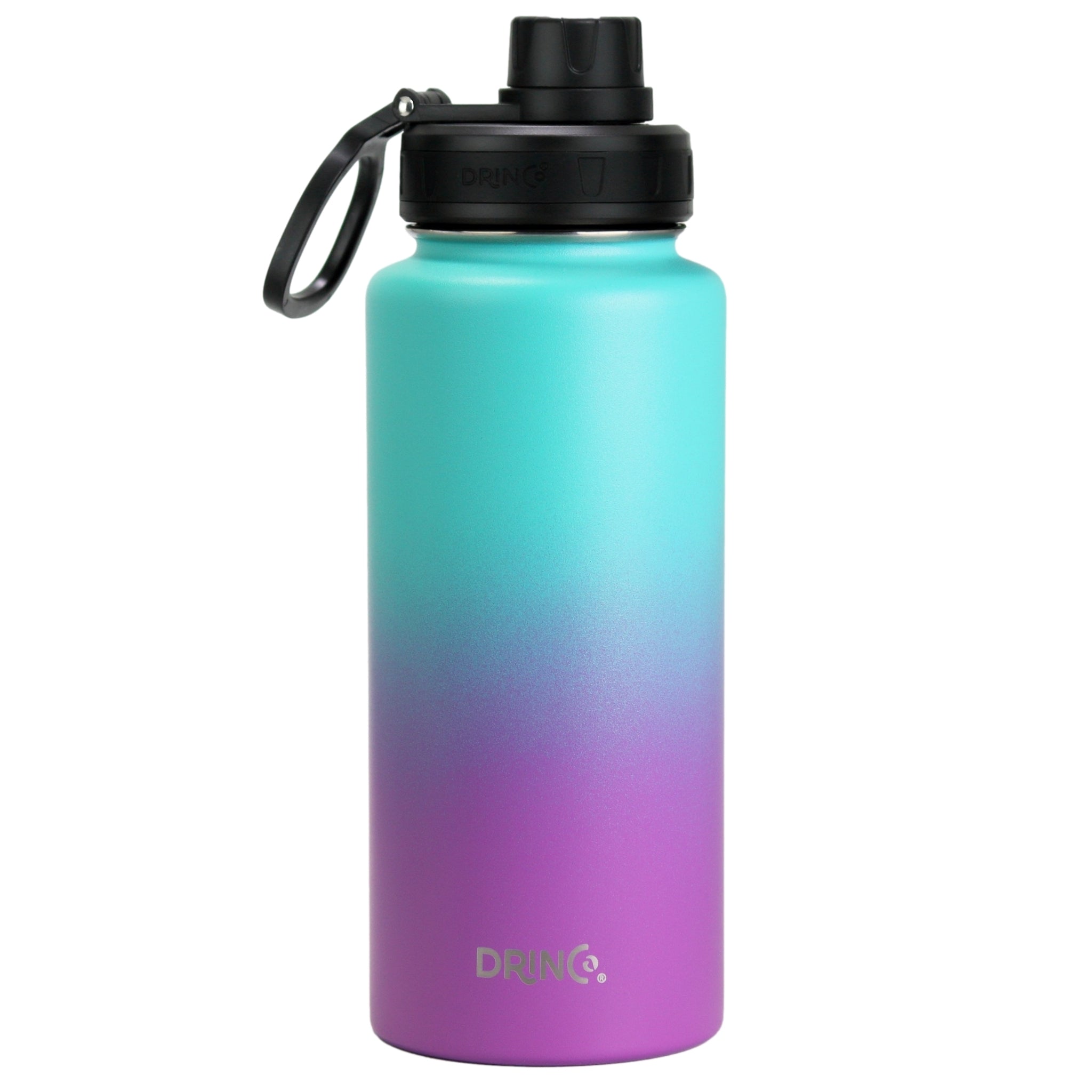 DRINCO® 32oz Stainless Steel Water Bottle - Ombre Fuchsia Teal-Everyone's Marketplace