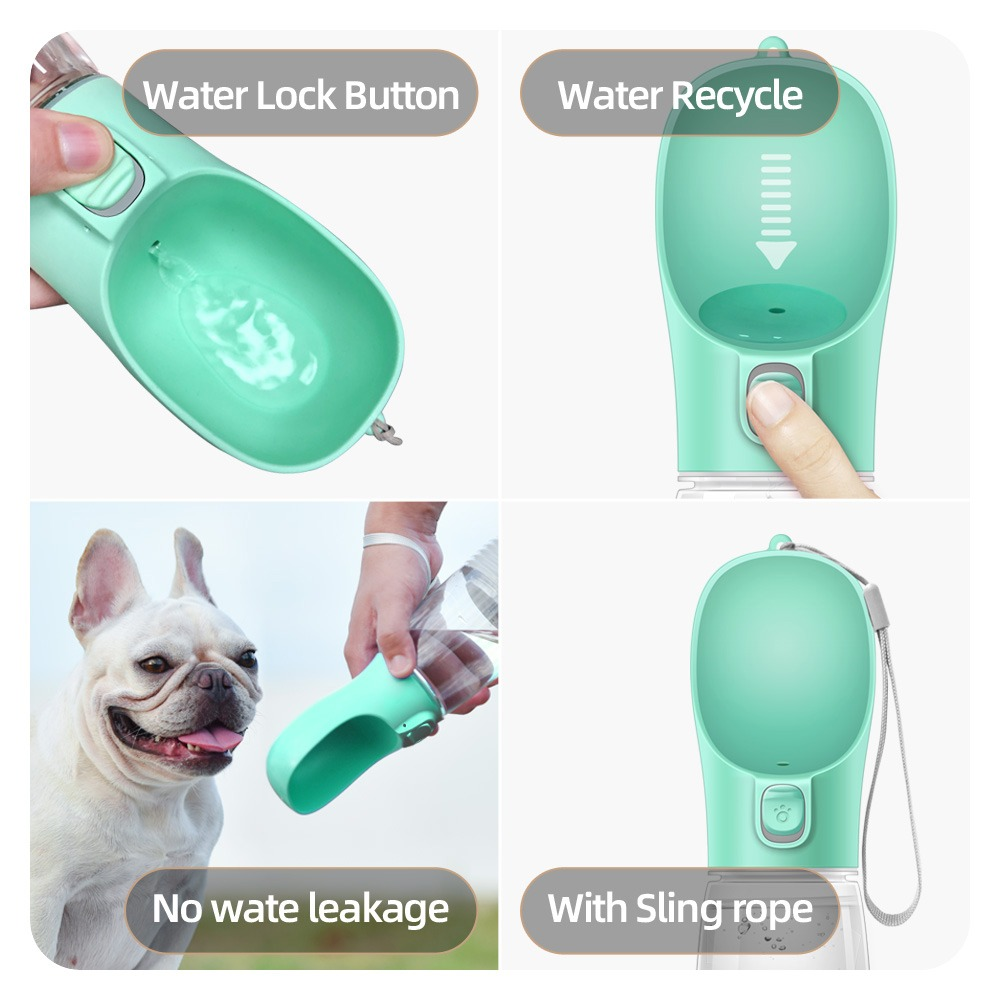 Outdoor Pet Dog Feeder Bowls Cats Dogs Travel Water Dispenser Feeder-Everyone's Marketplace