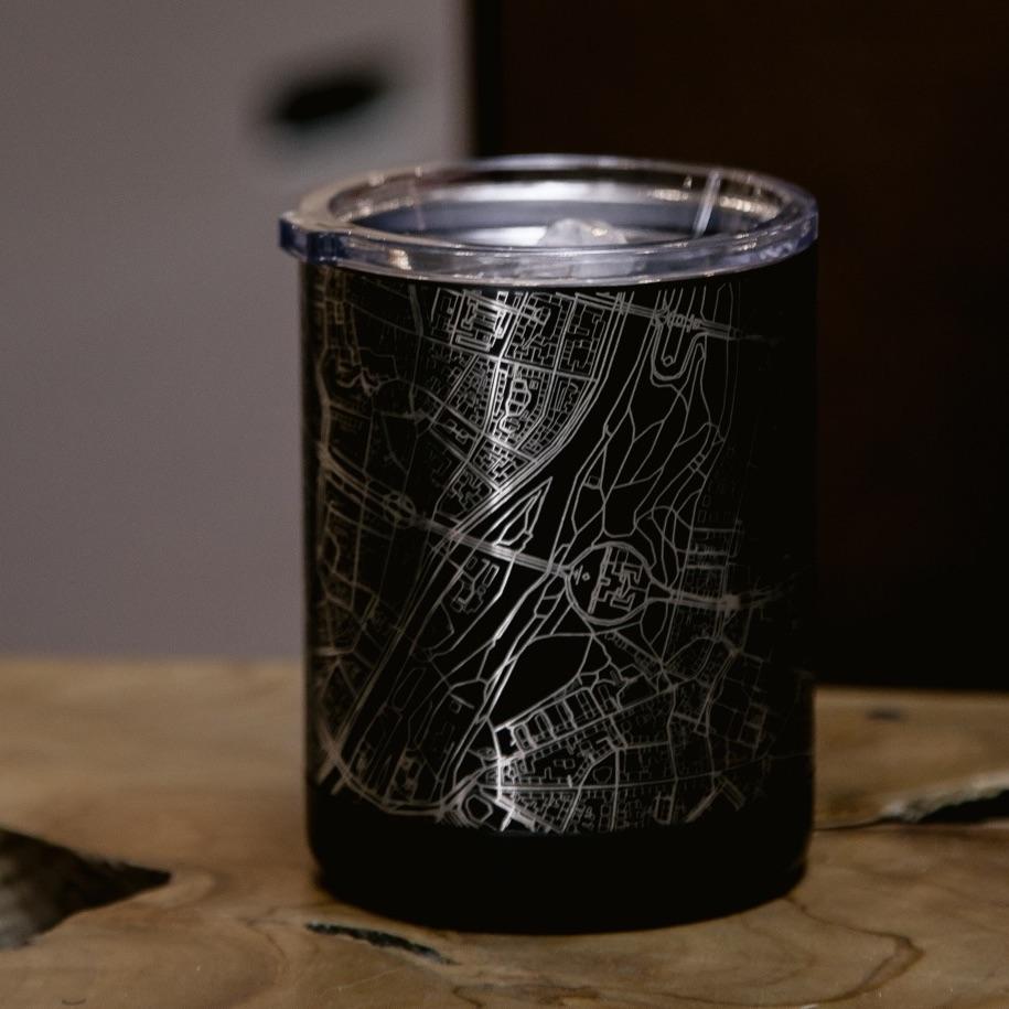 Denali National Park - Alaska Map Insulated Cup in Matte Black-Everyone's Marketplace