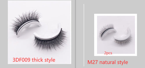 Reusable 3D Mink Lashes Natural False Eyelashes Self Adhesive Fake-Everyone's Marketplace