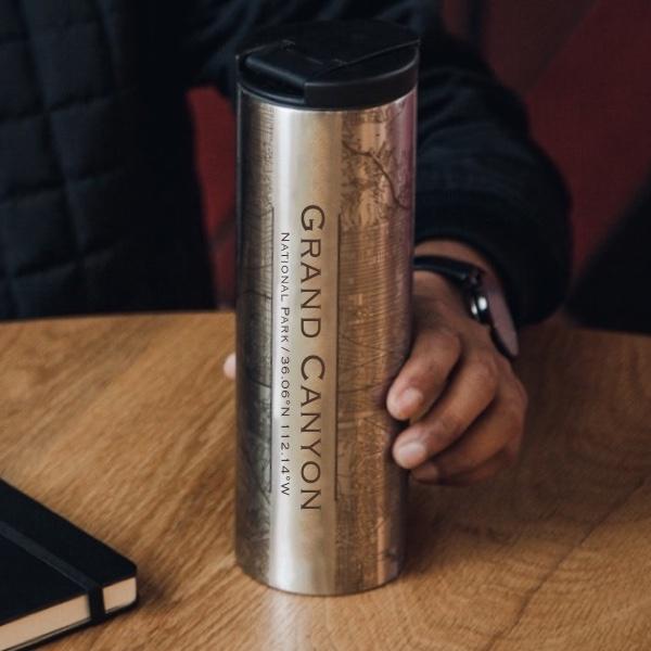 Grand Canyon National Park - Arizona Map Tumbler-Everyone's Marketplace