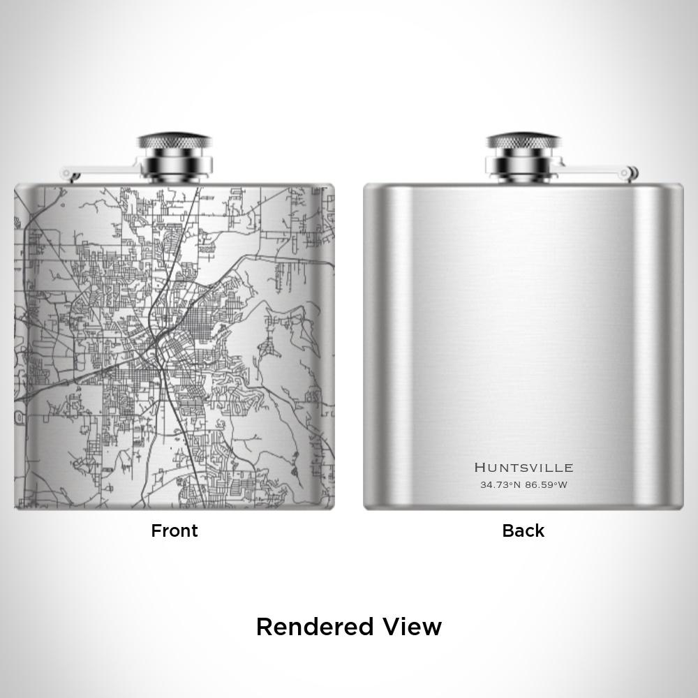 Huntsville - Alabama Map Hip Flask-Everyone's Marketplace