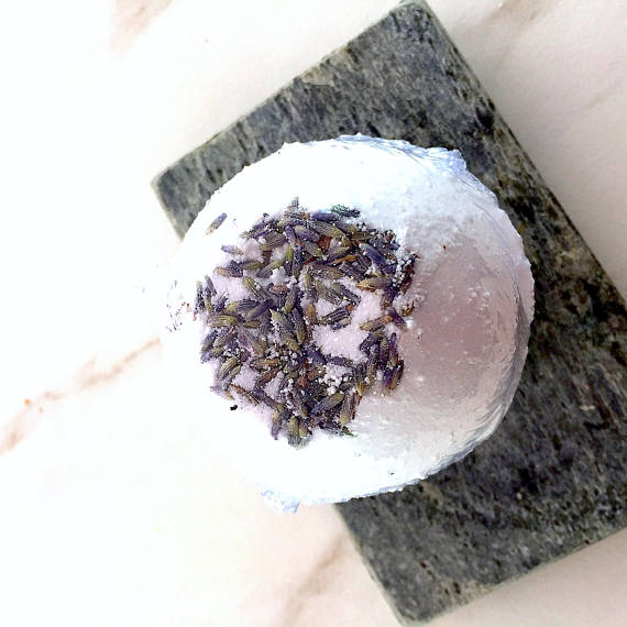 Organic Bath Bomb Calm Bomb- TWO SIZES lavender-Everyone's Marketplace