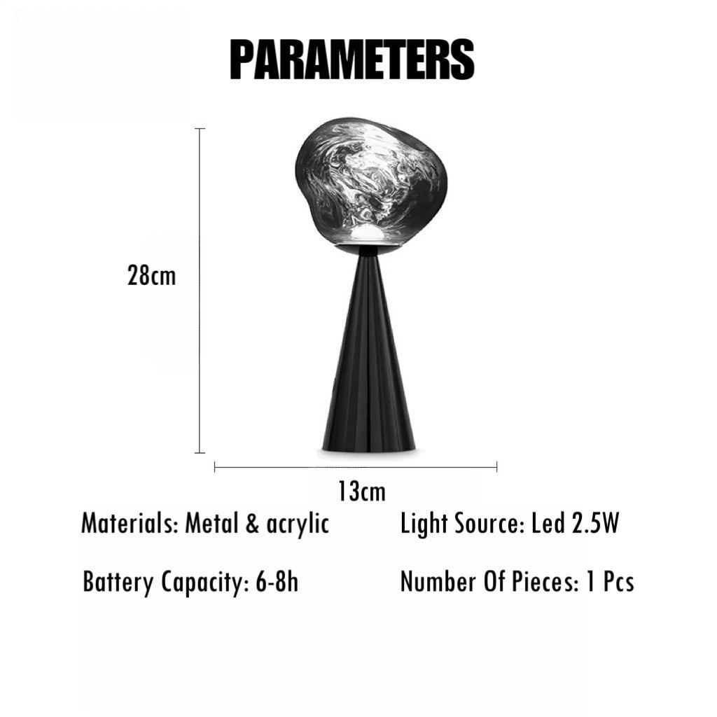 Melt Portable Dimmable Led Table Lamp - Modern Nordic Bedside Lamp-Everyone's Marketplace