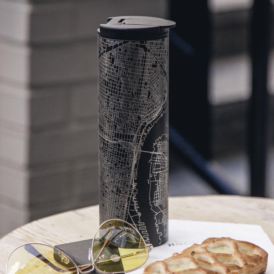Mesa - Arizona Map Tumbler in Matte Black-Everyone's Marketplace
