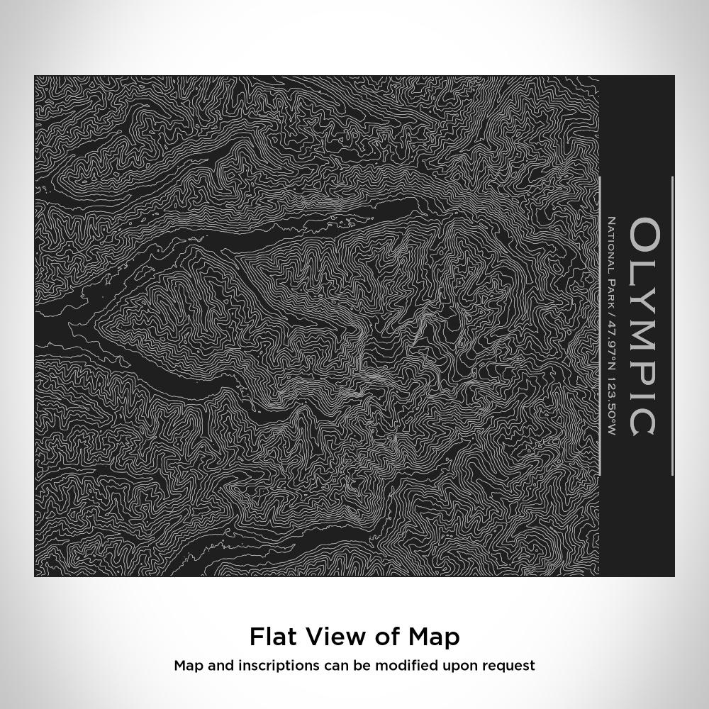 Olympic National Park - Washington Map Bottle with Bamboo Top in Matte-Everyone's Marketplace