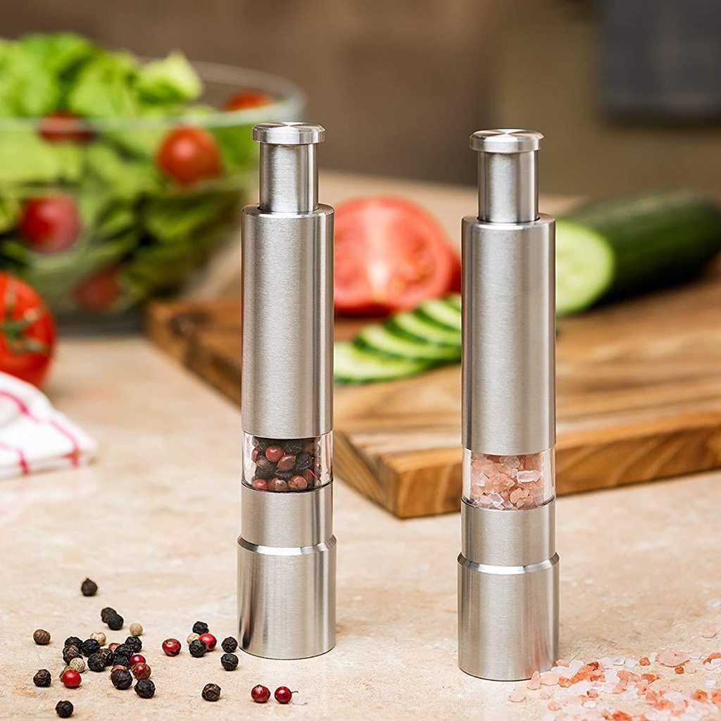 Premium Stainless Steel Salt and Pepper Spice Grinder-Everyone's Marketplace