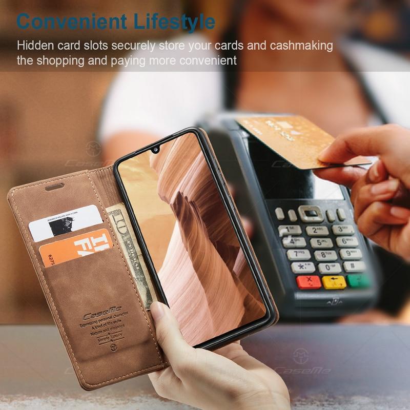 Luxury Magnetic Flip Wallet Case for iPhone 7, 8, X, 11, 12, 13-Everyone's Marketplace