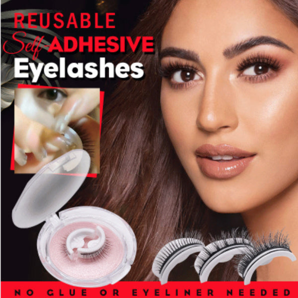 Reusable 3D Mink Lashes Natural False Eyelashes Self Adhesive Fake-Everyone's Marketplace