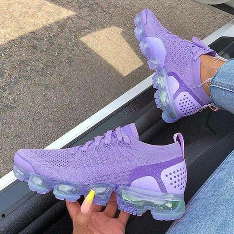 2021 Purple Sneakers Women Casual Shoes Mesh Air-Cushion Flat-Everyone's Marketplace