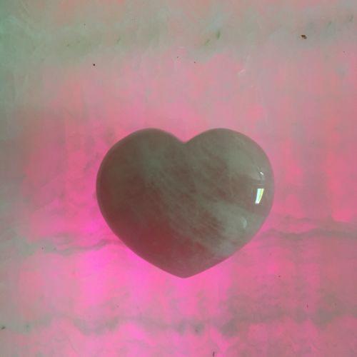 Rose Quartz Heart Stone-Everyone's Marketplace