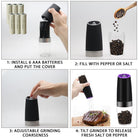 Electric Gravity Sensor Automatic Pepper Grinder Kitchen Tools-Everyone's Marketplace