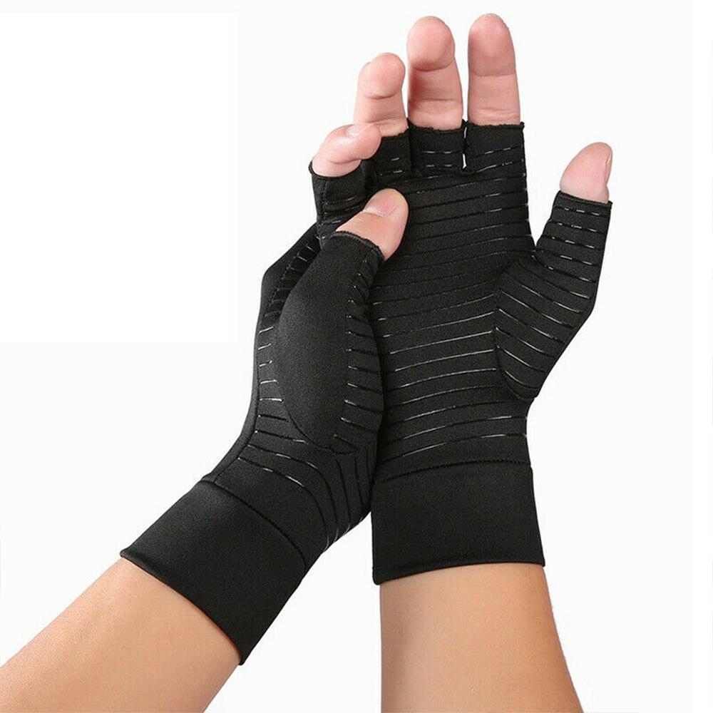 Compression Arthritis Glove Unisex Joint Pain Relief Half Finger Brace-Everyone's Marketplace
